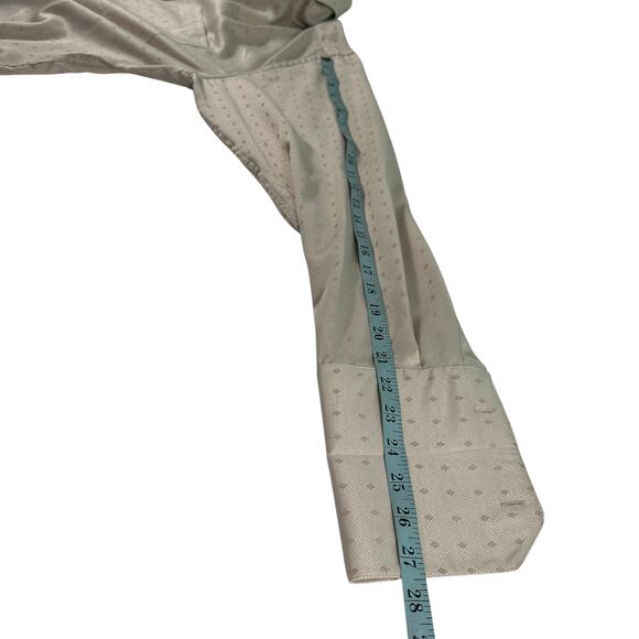 Henri Picard Mens Dress Shirt French Cuffs Mens 17 1/2 34/35 Tan Patterned Shirt - Picture 6 of 16